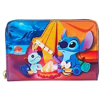 Loungefly Stitch Camping Cuties Zip-Around Wallet