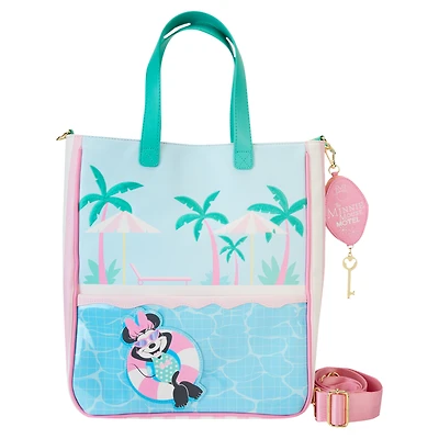 Loungefly Minnie Mouse Vacation Style Tote Bag with Coin Purse
