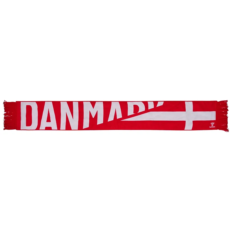 Red Denmark National Team Fan Flag Scarf