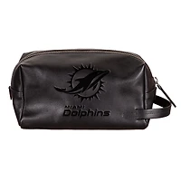Miami Dolphins Hybrid Leather Lined Dopp Toiletry Bag