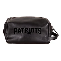 New England Patriots Hybrid Leather Lined Dopp Toiletry Bag
