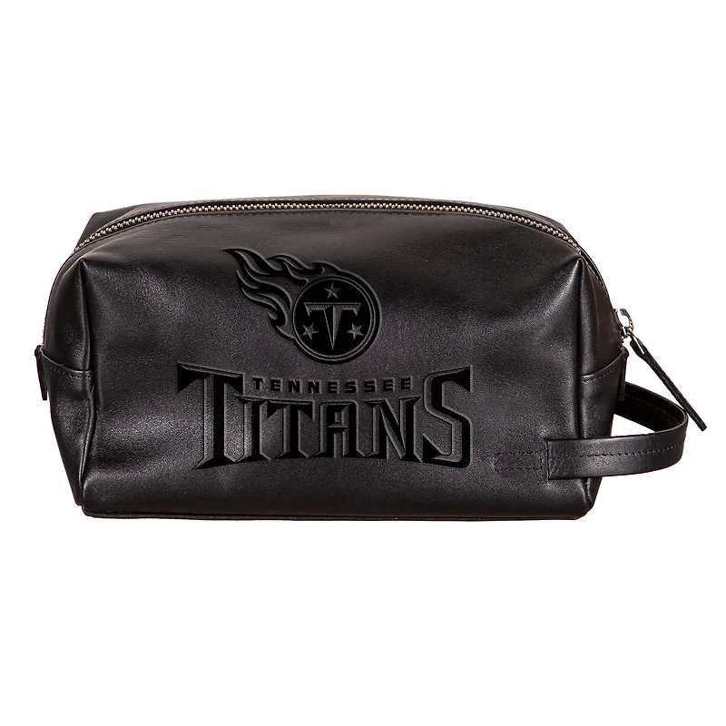 Tennessee Titans Hybrid Leather Lined Dopp Toiletry Bag