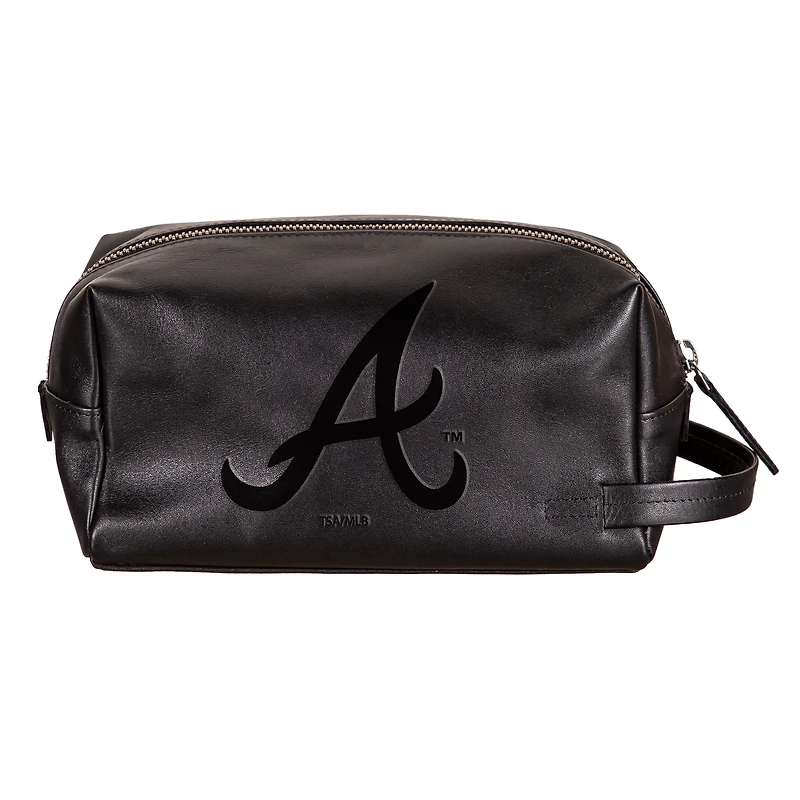 Atlanta Braves Hybrid Leather Lined Dopp Toiletry Bag