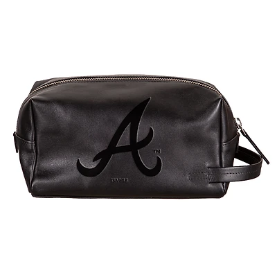 Atlanta Braves Hybrid Leather Lined Dopp Toiletry Bag