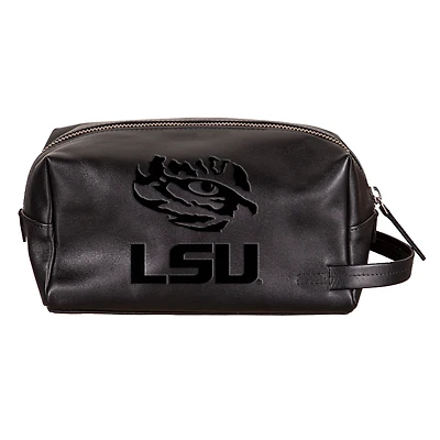 LSU Tigers Hybrid Leather Lined Dopp Toiletry Bag