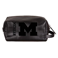 Michigan Wolverines Hybrid Leather Lined Dopp Toiletry Bag