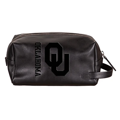 Oklahoma Sooners Hybrid Leather Lined Dopp Toiletry Bag