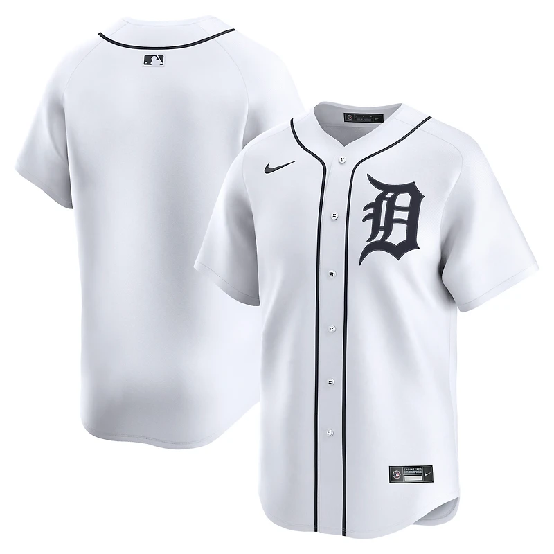 Men's Nike White Detroit Tigers Home Limited Jersey
