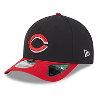 Men's New Era  Black/Red Cincinnati Reds Player Replica 9FORTY Adjustable Hat