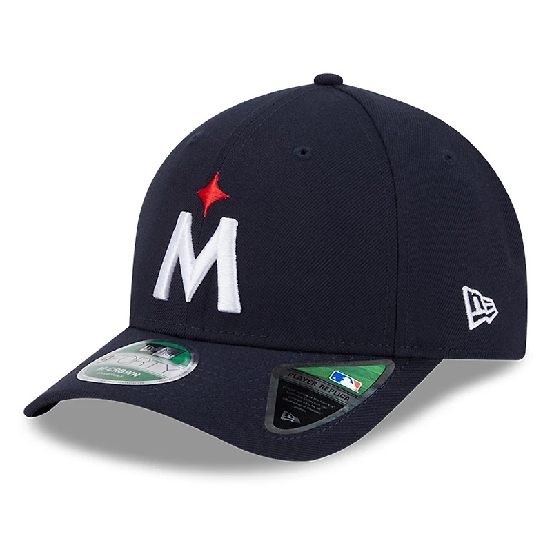 Men's New Era Navy Minnesota Twins Player Replica 9FORTY Adjustable Hat