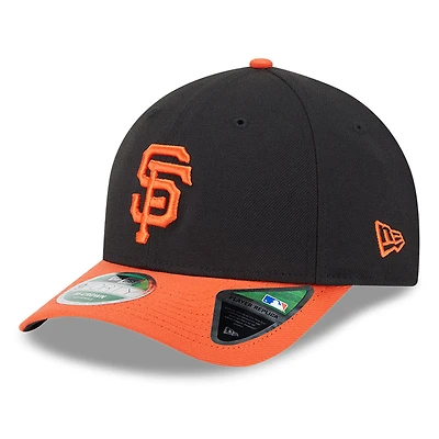Men's New Era Black/Orange San Francisco Giants Player Replica 9FORTY Adjustable Hat