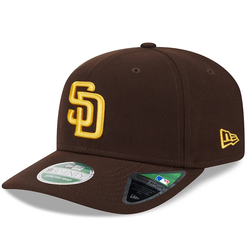 Men's New Era Brown San Diego Padres Player Replica 9SEVENTY Adjustable Hat