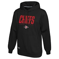 Men's Black Kansas City Chiefs Combine Authentic Pullover Hoodie