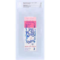 Reggie Jackson New York Yankees Autographed 1978 World Series Game 2 Beckett/Fanatics Witnessed Authenticated 9 Ticket with "78 WS Champs" Inscription