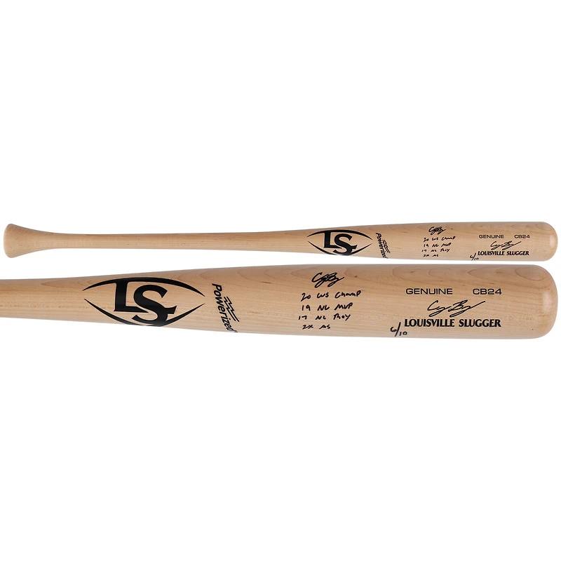 Cody Bellinger Los Angeles Dodgers Autographed Louisville Slugger Game CB24 Model Bat with LAD Career Inscriptions - Limited Edition of 10