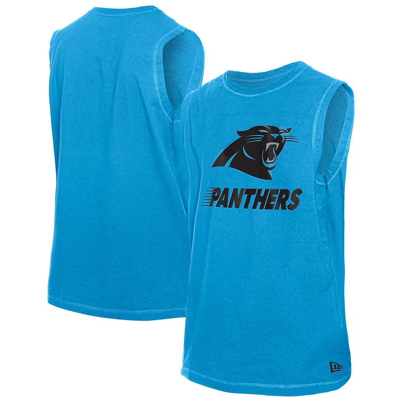 Men's New Era Blue Carolina Panthers Leisure Collection Tank Top
