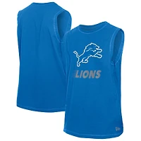 Men's New Era  Blue Detroit Lions Leisure Collection Tank Top