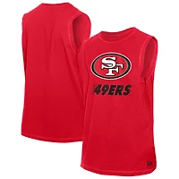 Men's New Era  Scarlet San Francisco 49ers Leisure Collection Tank Top