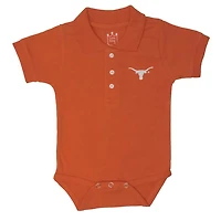 Newborn & Infant Texas Orange Longhorns Lit Polo Bodysuit
