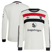 Men's adidas Originals  Cream Manchester United 2024/25 Third Replica Long Sleeve Jersey