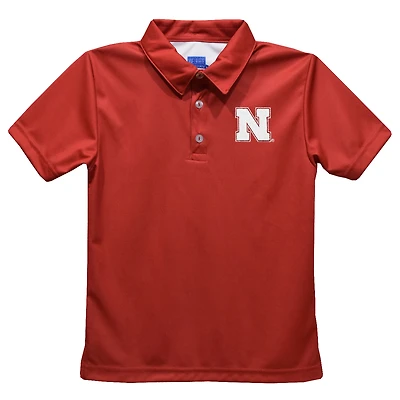 Toddler Vive La Fete  Red Nebraska Huskers Solid Polo