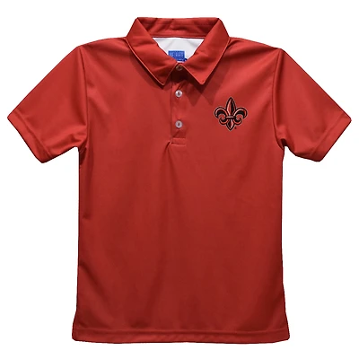 Toddler Vive La Fete  Red Louisiana Ragin' Cajuns Solid Polo