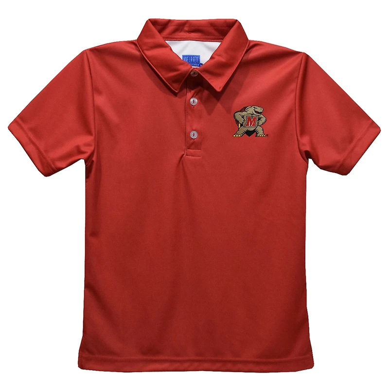 Toddler Vive La Fete  Red Maryland Terrapins Solid Polo