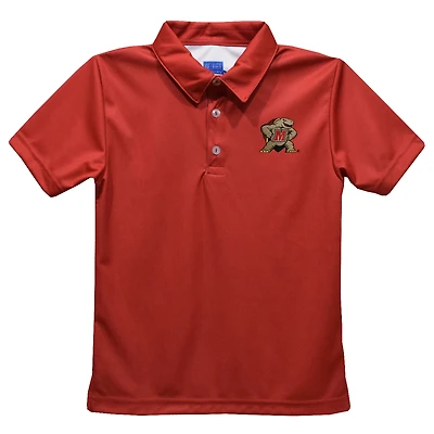 Toddler Vive La Fete  Red Maryland Terrapins Solid Polo