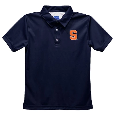 Youth Vive La Fete Navy Syracuse Orange Solid Polo