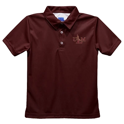 Youth Vive La Fete Maroon ULM Warhawks Solid Polo