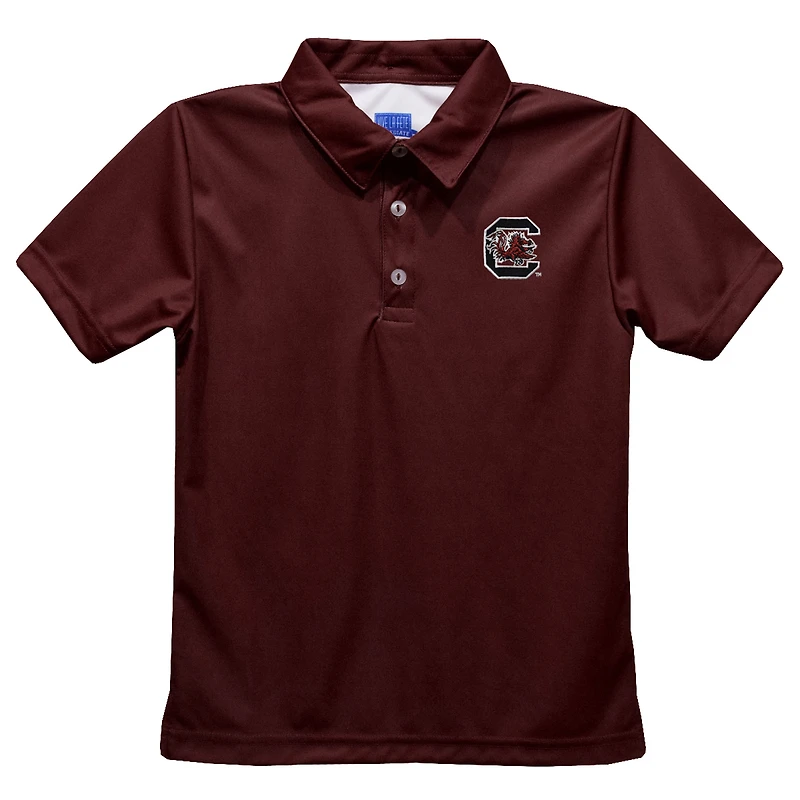 Youth Vive La Fete Garnet South Carolina Gamecocks Solid Polo