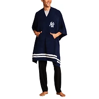 Barefoot Dreams  Navy New York Yankees CozyChic 3-in-1 Poncho