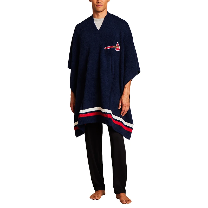 Barefoot Dreams  Navy Atlanta Braves CozyChic 3-in-1 Poncho