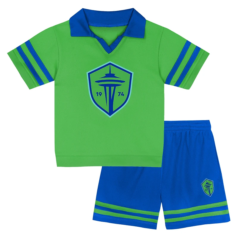 Toddler Green Seattle Sounders FC Charming Dude Top & Short Set