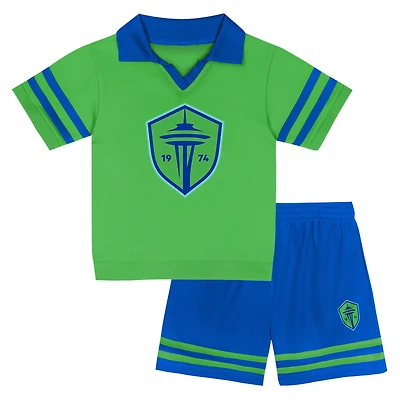 Toddler  Green Seattle Sounders FC Charming Dude Top & Short Set