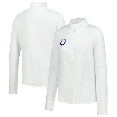Women's Tommy Bahama White Indianapolis Colts Sport Playa Vista IslandZone Quarter-Zip Jacket