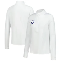 Women's Tommy Bahama White Indianapolis Colts Sport Playa Vista IslandZone Quarter-Zip Jacket