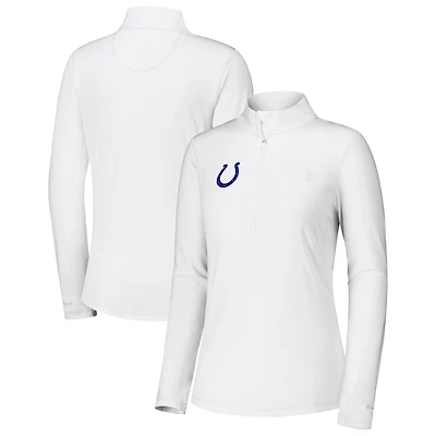 Women's Tommy Bahama White Indianapolis Colts Sport Playa Vista IslandZone Quarter-Zip Jacket