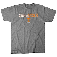 Men's BreakingT Heather Gray Tennessee Volunteers 2024 NCAA Men's Baseball College World Series OmaVols T-Shirt