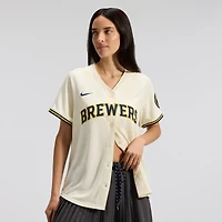 Women's Nike  Cream Milwaukee Brewers Home Limited Jersey