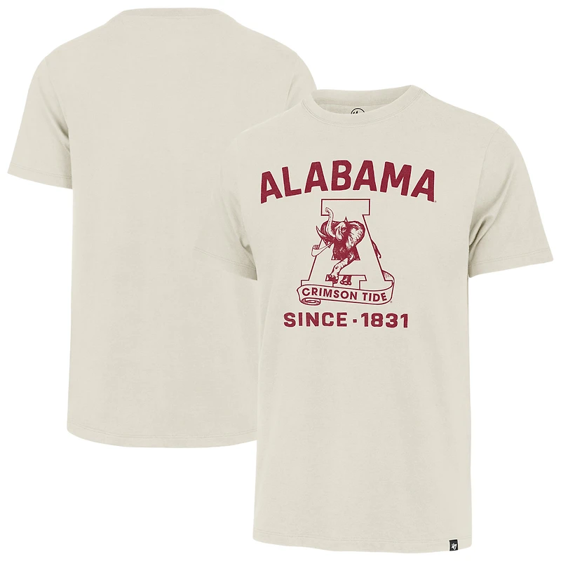 Men's '47 Cream Alabama Crimson Tide Duster Franklin T-Shirt