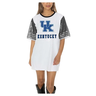 Women's Gameday Couture  White Kentucky Wildcats Full Sequin Jersey Dress