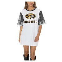 Women's Gameday Couture  White Missouri Tigers Full Sequin Jersey Dress