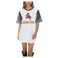 Women's Gameday Couture  White Arizona State Sun Devils Full Sequin Jersey Dress