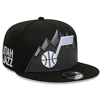 Men's New Era Black Utah Jazz Jersey Hook Statement Edition 9FIFTY Snapback Hat