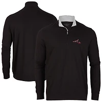 Men's Black Richmond Flying Squirrels Alumni Quarter-Zip Pullover Top