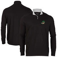 Men's Black Down East Wood Ducks Alumni Quarter-Zip Pullover Top