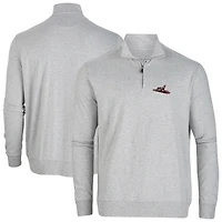 Men's Heather Gray Richmond Flying Squirrels Alumni Quarter-Zip Pullover Top