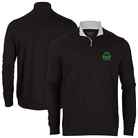 Men's Black Eugene Emeralds Alumni Quarter-Zip Pullover Top