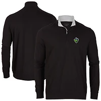 Men's Black Hillsboro Hops Alumni Quarter-Zip Pullover Top
